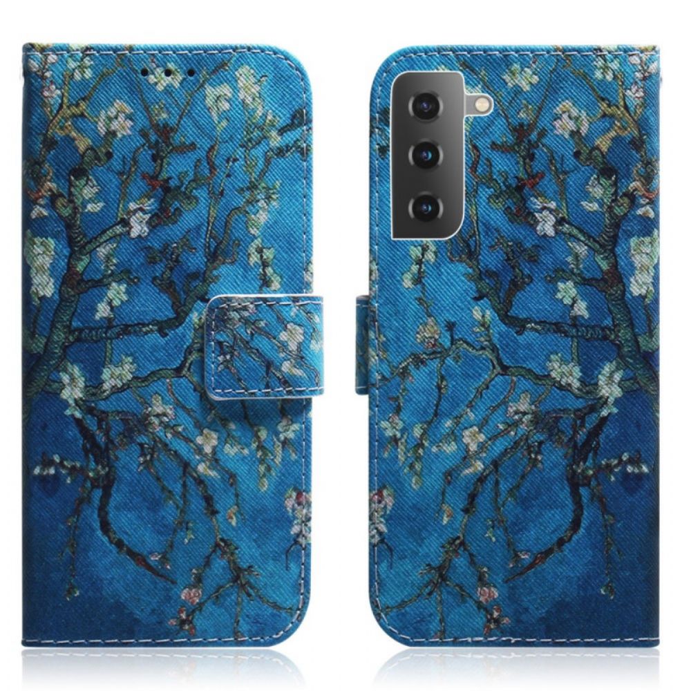 Flip Case Für Samsung Galaxy S22 5G Blühender Ast