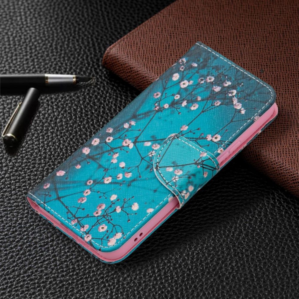 Flip Case Für Samsung Galaxy S22 5G Blühender Baum