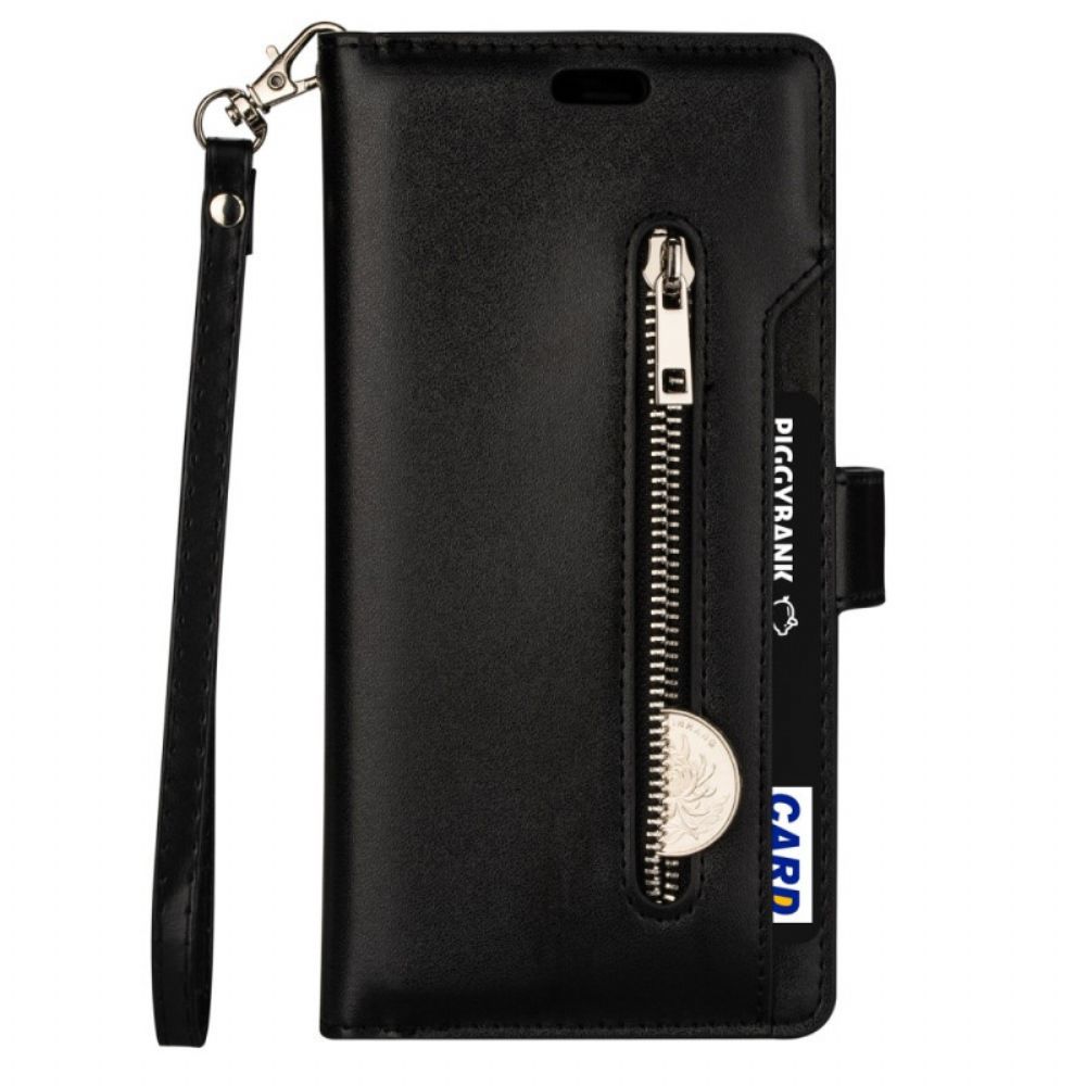 Flip Case Für Samsung Galaxy S22 5G Brieftasche Und Lanyard