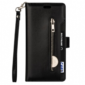 Flip Case Für Samsung Galaxy S22 5G Brieftasche Und Lanyard