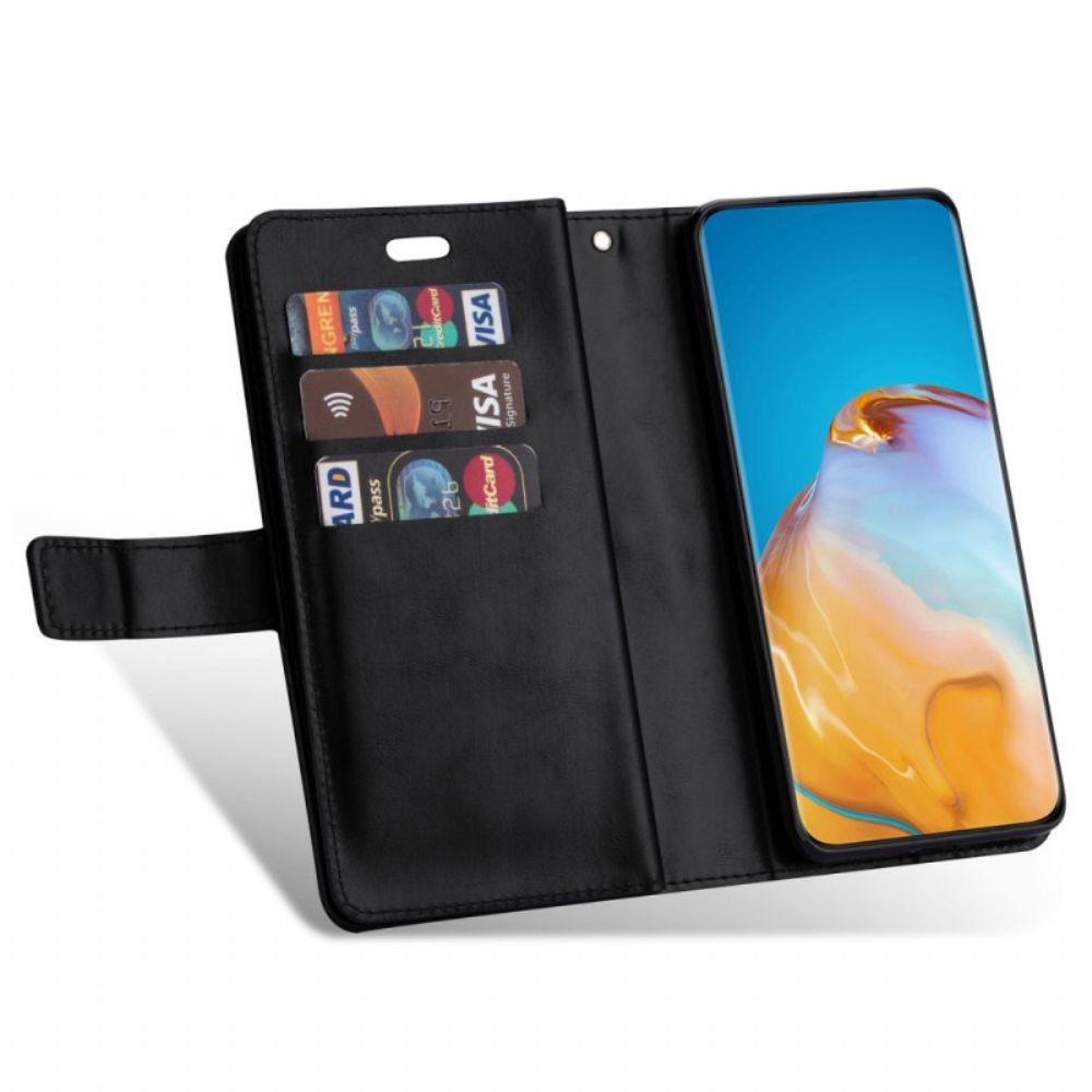 Flip Case Für Samsung Galaxy S22 5G Brieftasche Und Lanyard