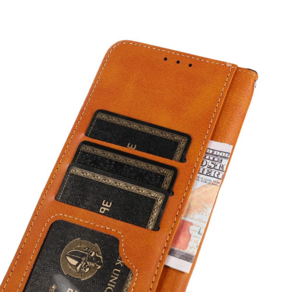 Flip Case Für Samsung Galaxy S22 5G Kunstleder Mit Khazneh-armband