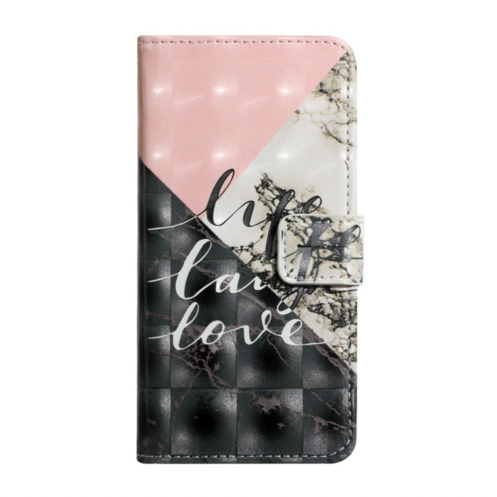 Flip Case Für Samsung Galaxy S22 5G Leben Lachen Liebe