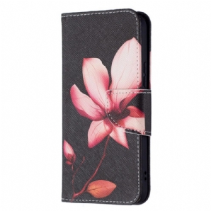 Flip Case Für Samsung Galaxy S22 5G Rosa Blume