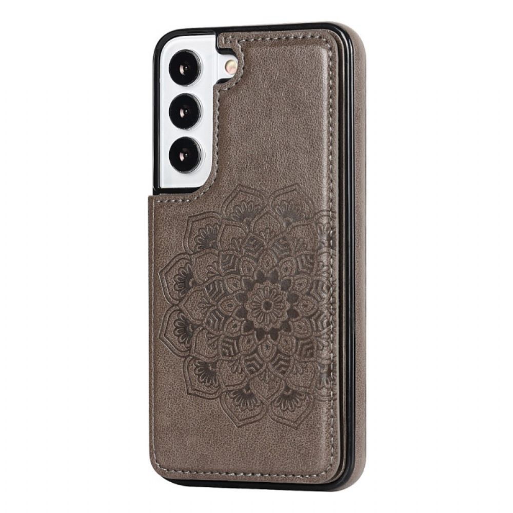 Handyhülle Für Samsung Galaxy S22 5G Kartenhalter Mit Mandala-print