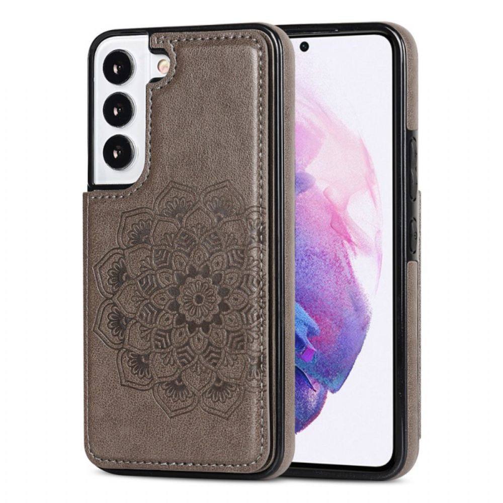 Handyhülle Für Samsung Galaxy S22 5G Kartenhalter Mit Mandala-print