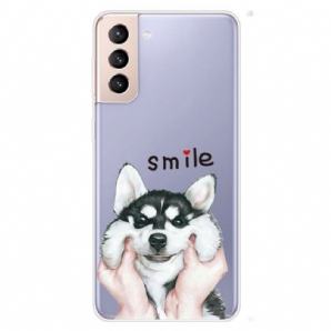 Handyhülle Für Samsung Galaxy S22 5G Lächle Hund