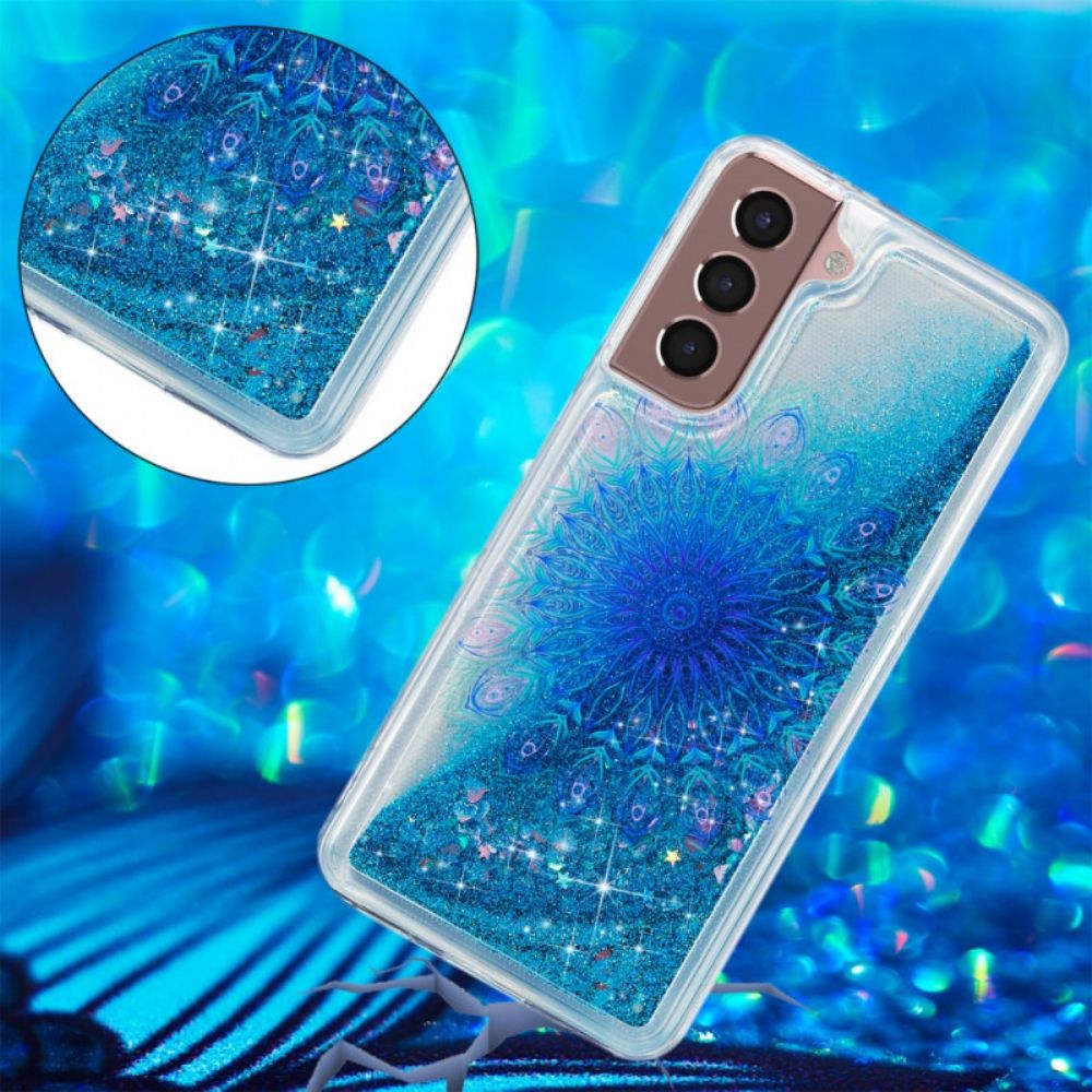 Handyhülle Für Samsung Galaxy S22 5G Pailletten-mandala