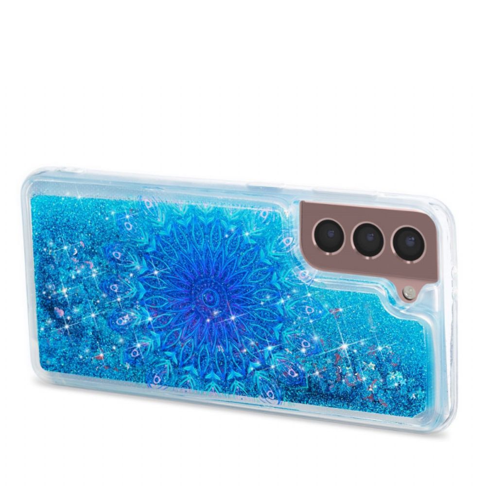 Handyhülle Für Samsung Galaxy S22 5G Pailletten-mandala