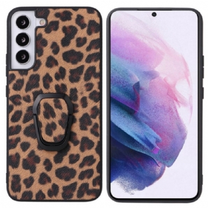 Hülle Für Samsung Galaxy S22 5G Leopard Style Ring-support