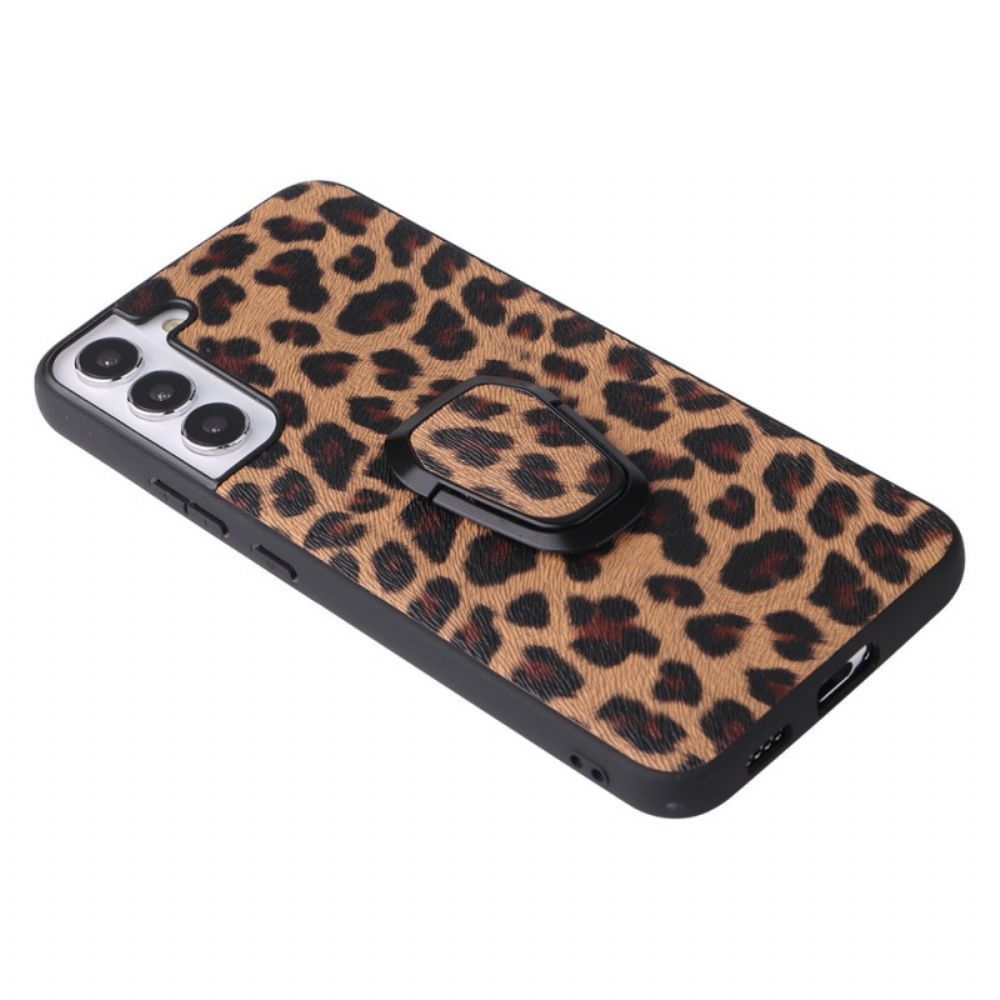 Hülle Für Samsung Galaxy S22 5G Leopard Style Ring-support