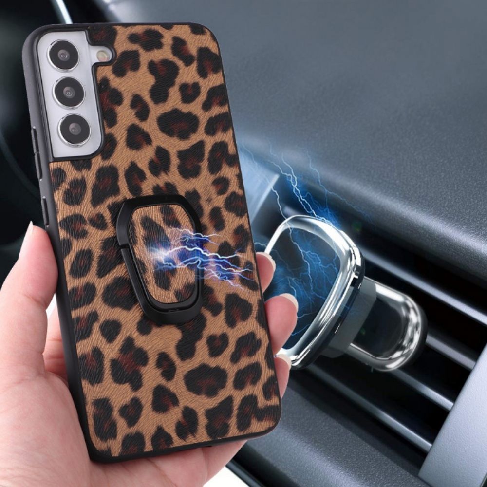 Hülle Für Samsung Galaxy S22 5G Leopard Style Ring-support