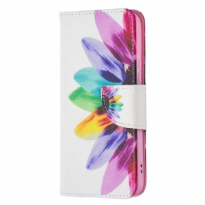 Lederhüllen Für Samsung Galaxy S22 5G Aquarell Blume