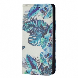 Schutzhülle Für Samsung Galaxy S22 5G Flip Case Blätter