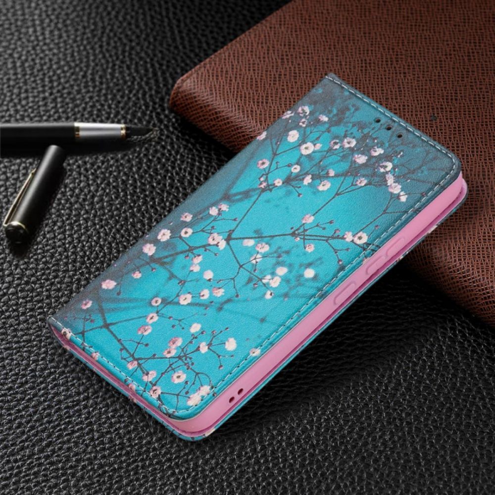 Schutzhülle Für Samsung Galaxy S22 5G Flip Case Blühende Zweige