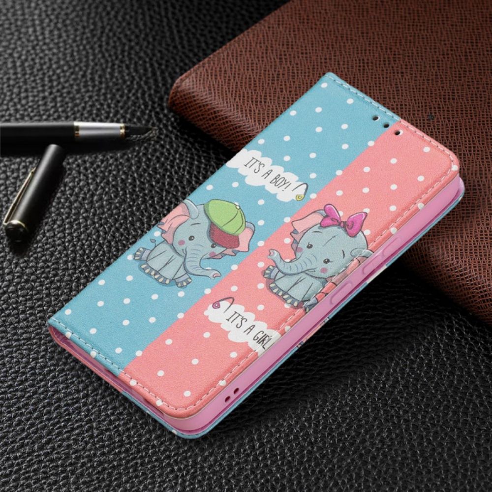 Schutzhülle Für Samsung Galaxy S22 5G Flip Case Elefantenbabys