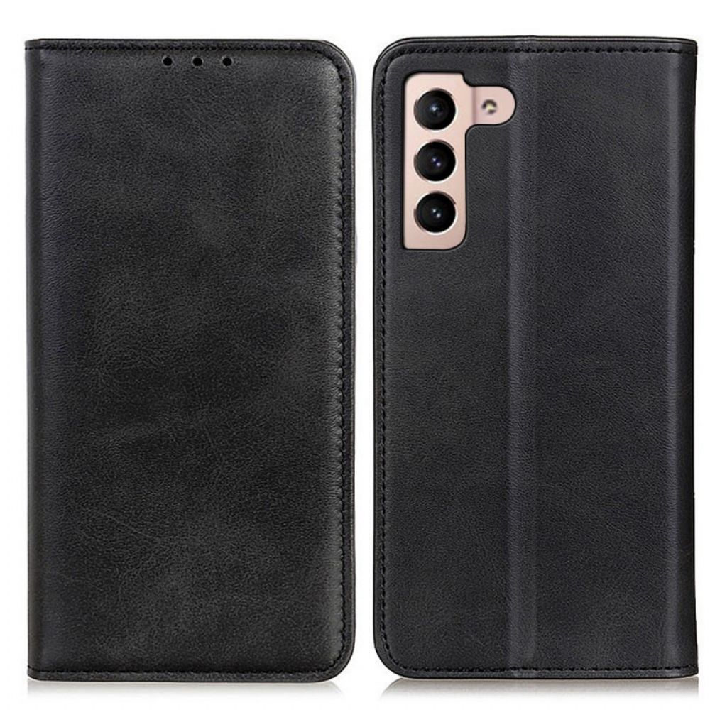 Schutzhülle Für Samsung Galaxy S22 5G Flip Case Elegance Spaltleder