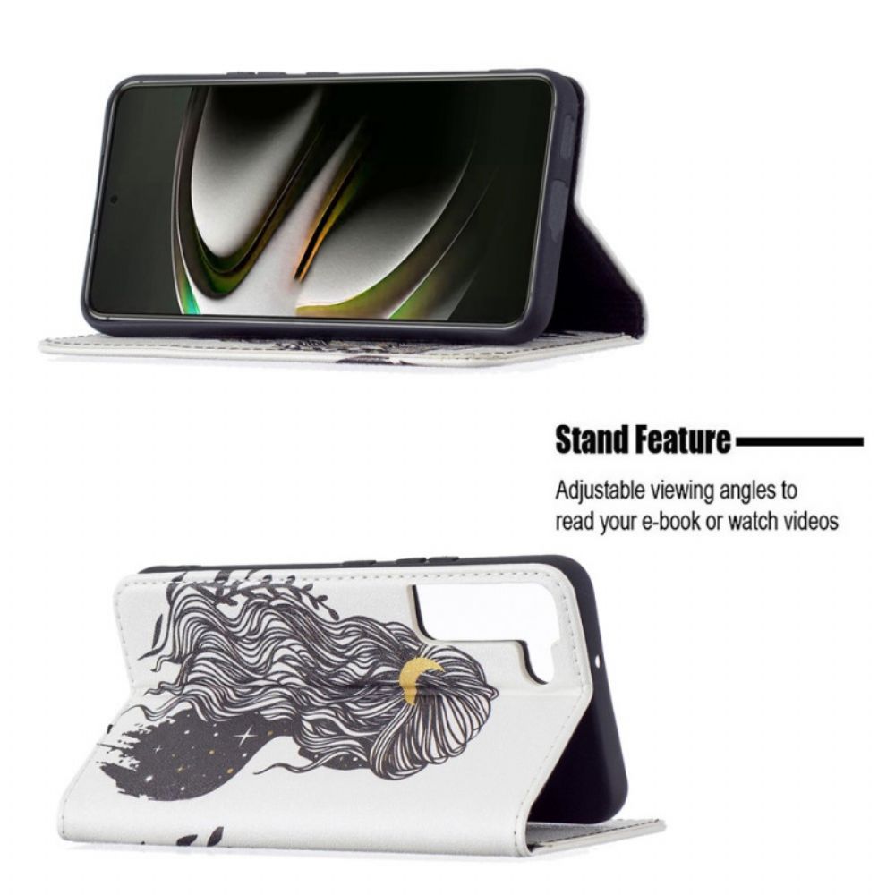 Schutzhülle Für Samsung Galaxy S22 5G Flip Case Hübsches Haar