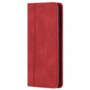 Schutzhülle Für Samsung Galaxy S22 5G Flip Case Line-leder-stil