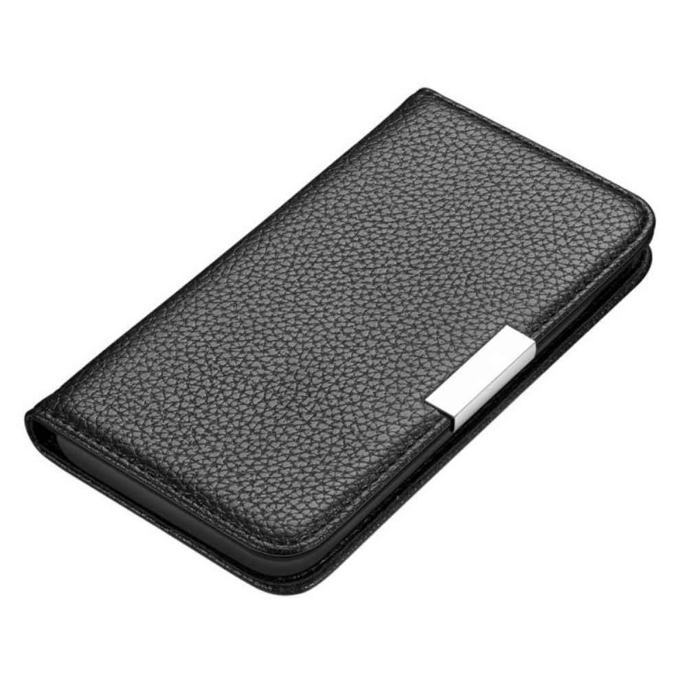 Schutzhülle Für Samsung Galaxy S22 5G Flip Case Ultraschickes Litschi-kunstleder