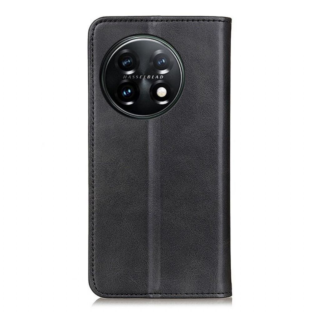 Schutzhülle Für OnePlus 11 5G Flip Case Elegantes Spaltleder