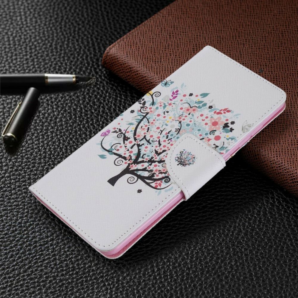 Flip Case Für Samsung Galaxy A71 Blumiger Baum