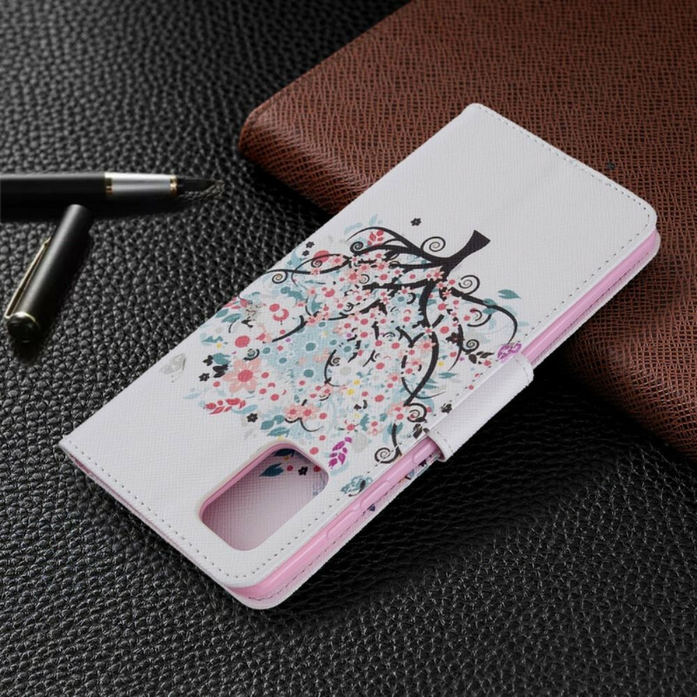 Flip Case Für Samsung Galaxy A71 Blumiger Baum