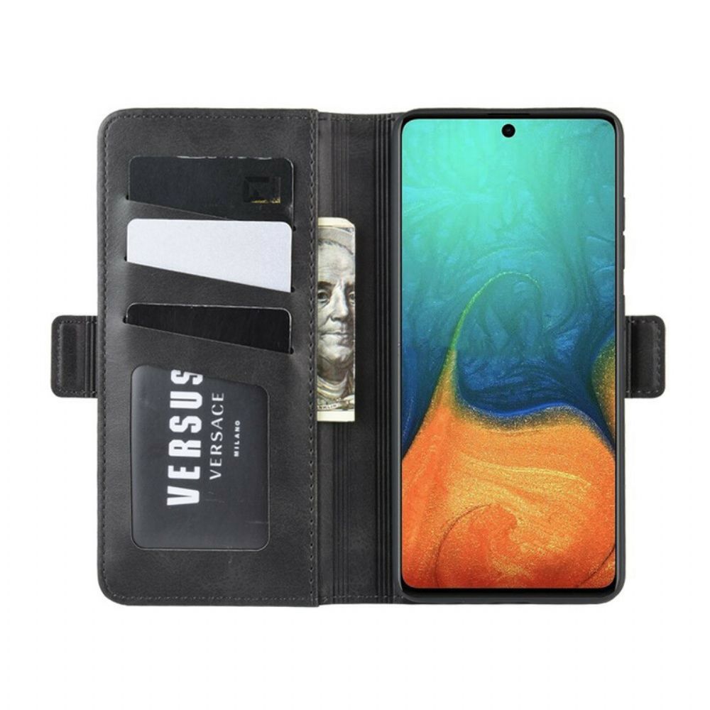 Flip Case Für Samsung Galaxy A71 Flip Case Doppelklappe