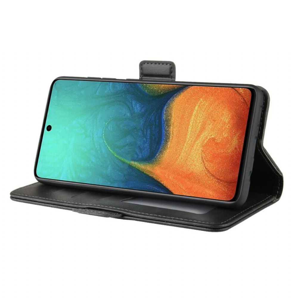 Flip Case Für Samsung Galaxy A71 Flip Case Doppelklappe