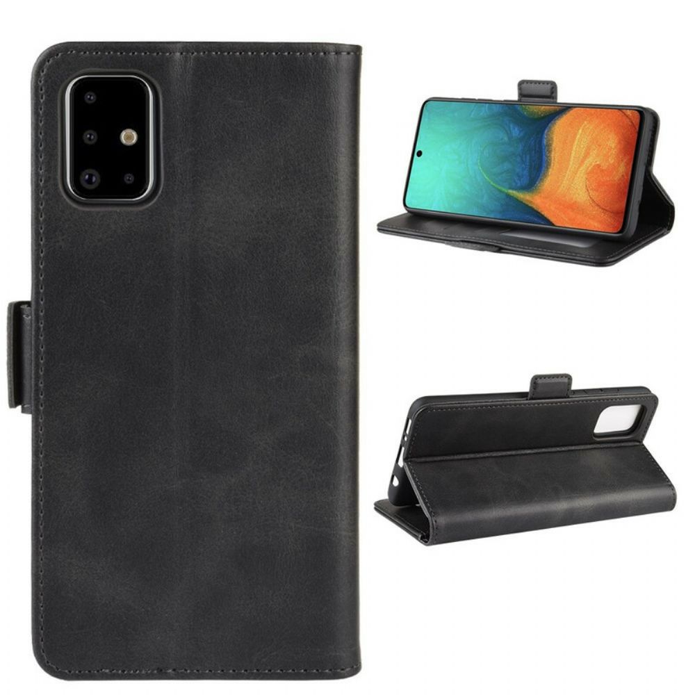 Flip Case Für Samsung Galaxy A71 Flip Case Doppelklappe