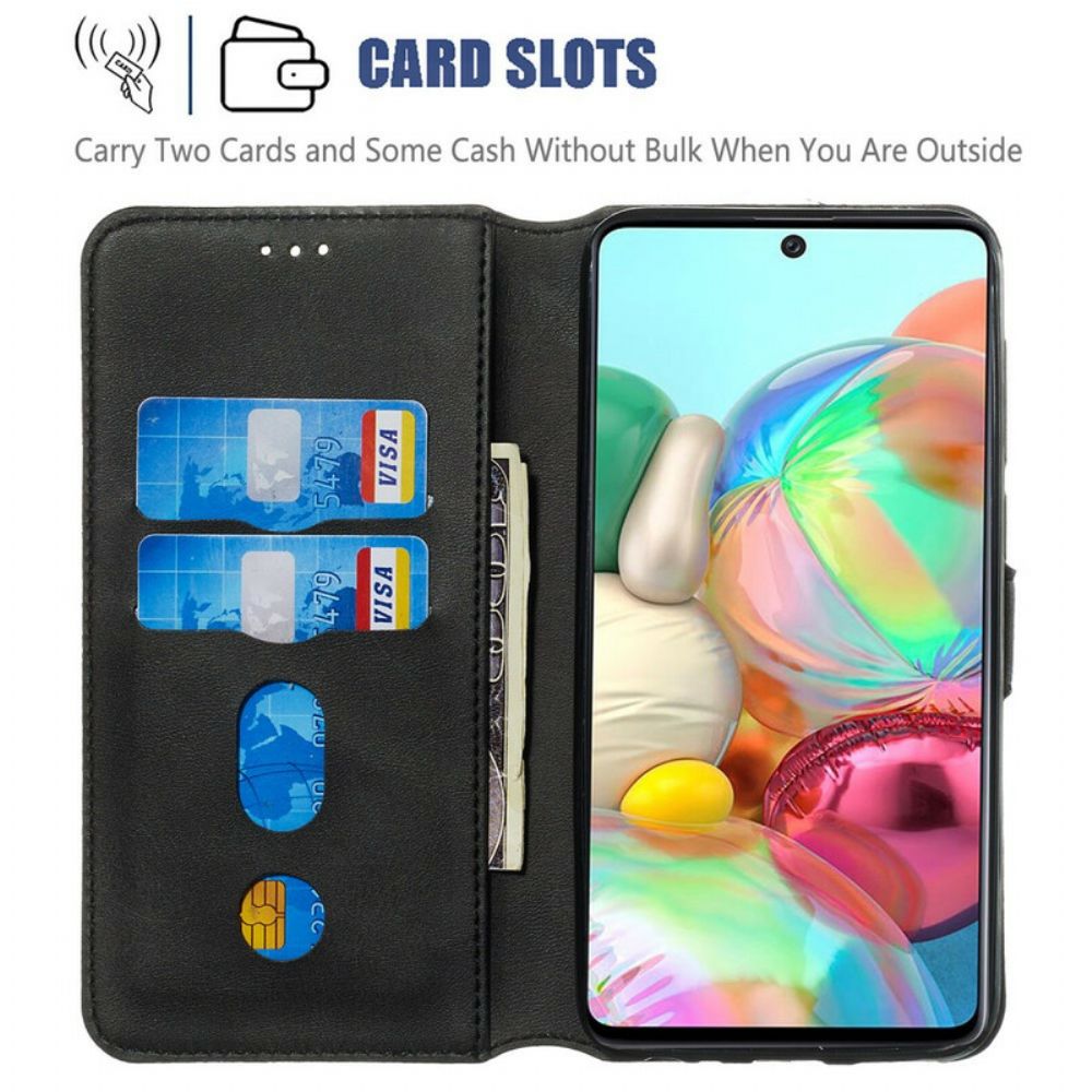 Flip Case Für Samsung Galaxy A71 Einfarbige Serie