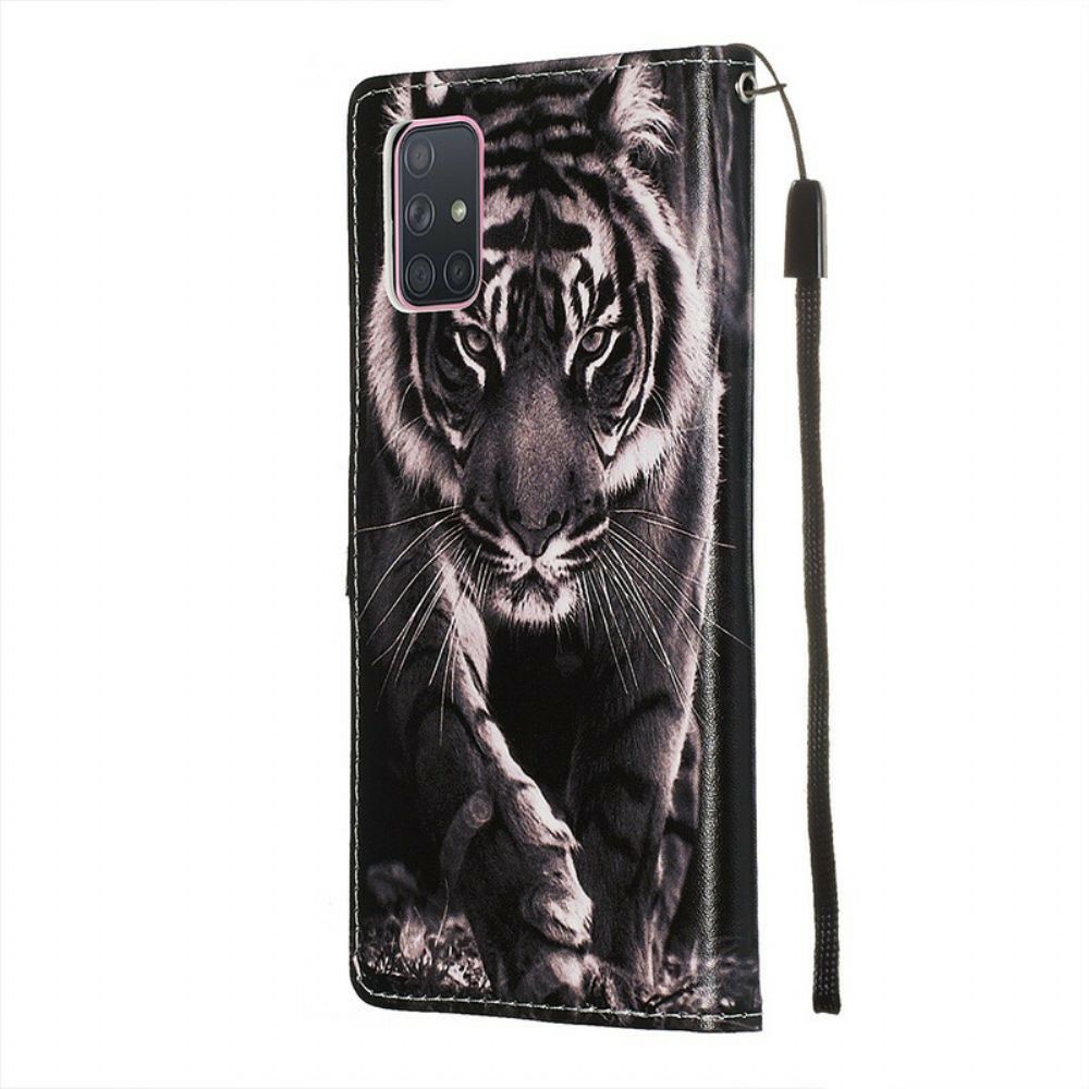 Flip Case Für Samsung Galaxy A71 Nachtiger