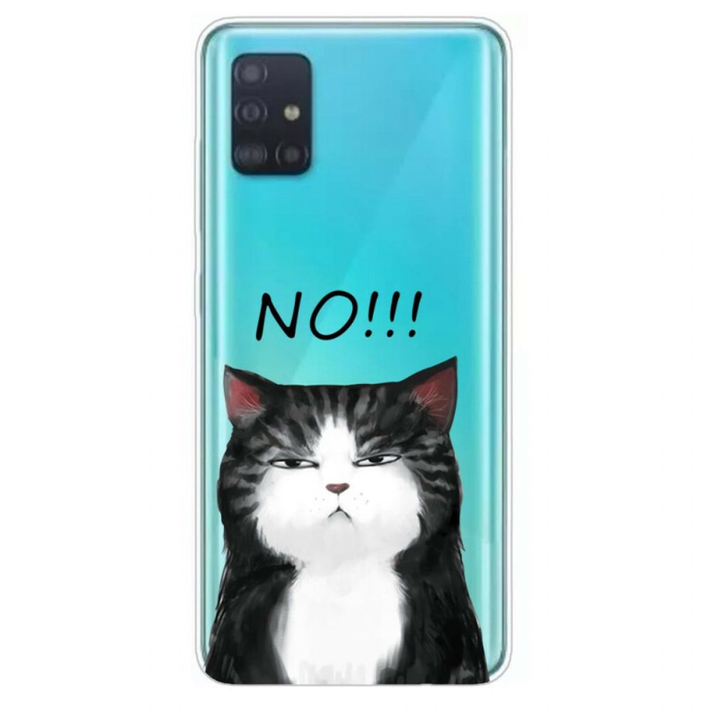 Handyhülle Für Samsung Galaxy A71 Die Katze Die Nein Sagt