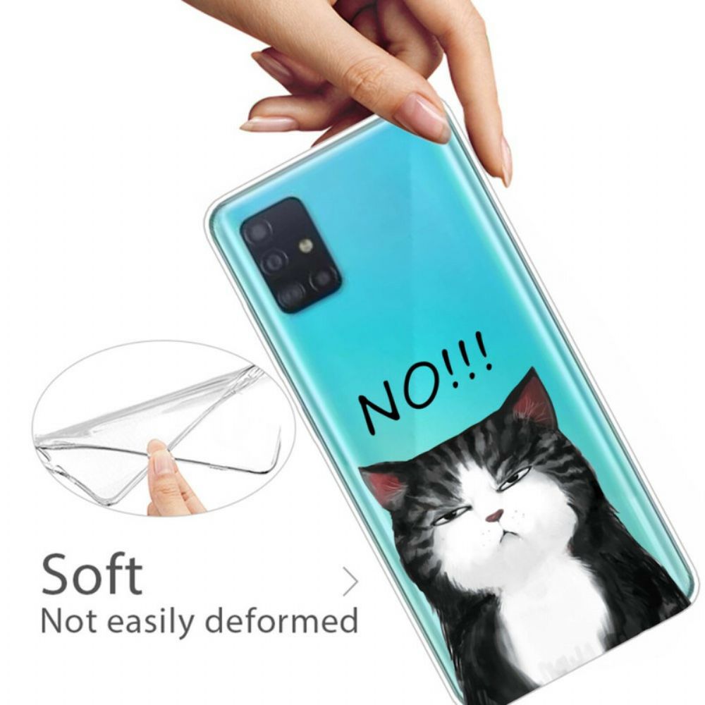 Handyhülle Für Samsung Galaxy A71 Die Katze Die Nein Sagt