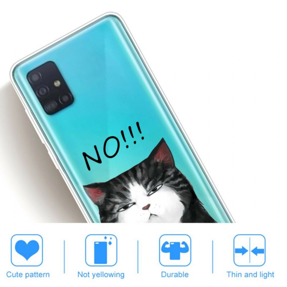 Handyhülle Für Samsung Galaxy A71 Die Katze Die Nein Sagt