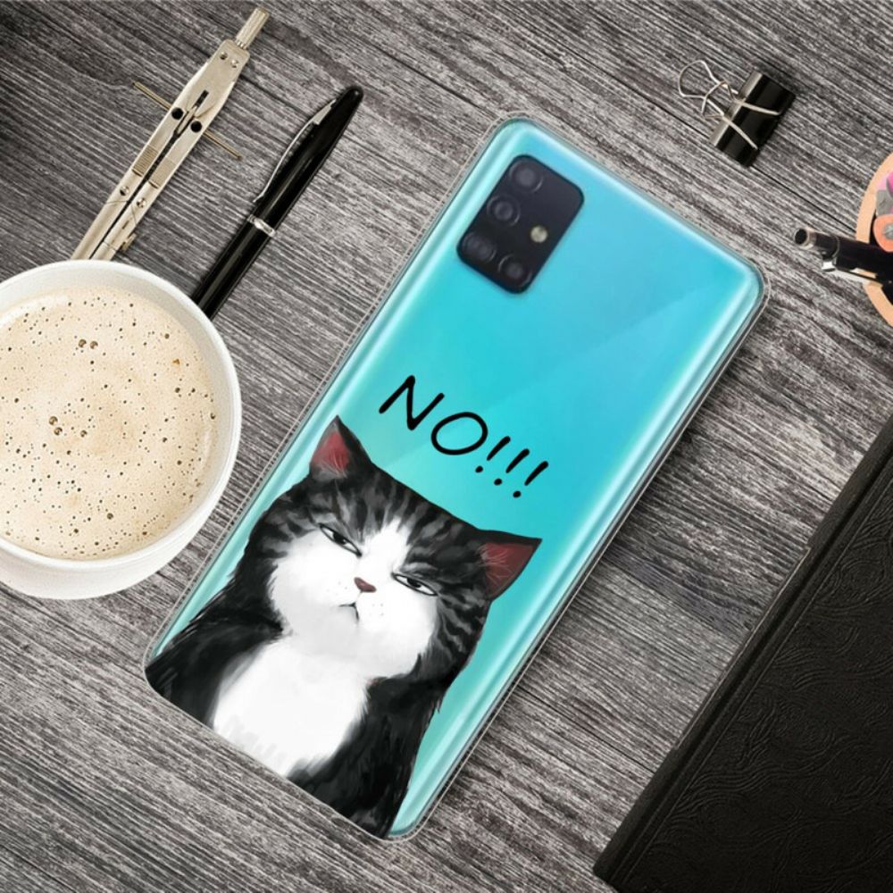 Handyhülle Für Samsung Galaxy A71 Die Katze Die Nein Sagt