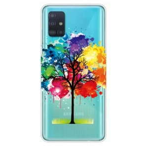 Handyhülle Für Samsung Galaxy A71 Transparenter Aquarellbaum