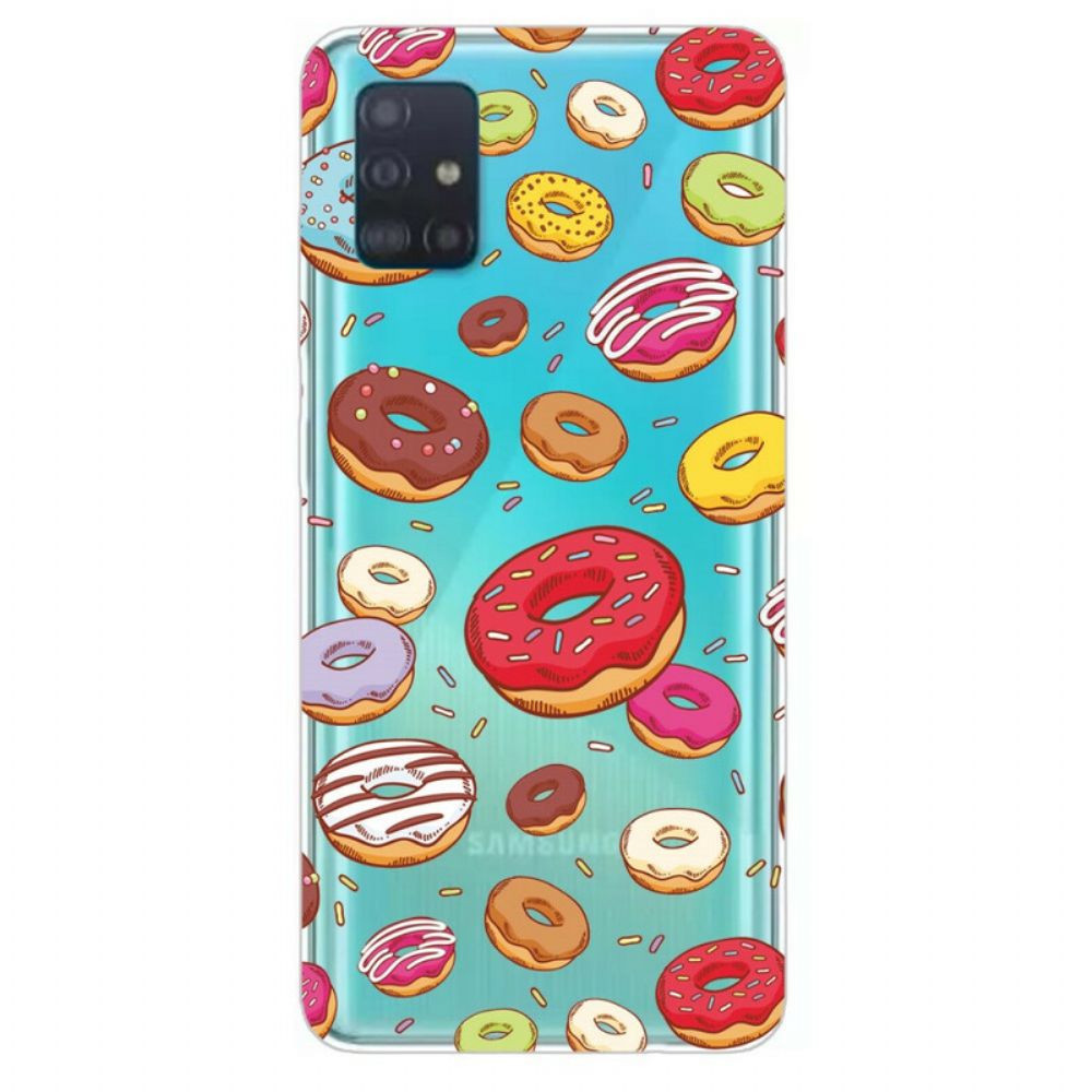 Hülle Für Samsung Galaxy A71 Liebe Donuts