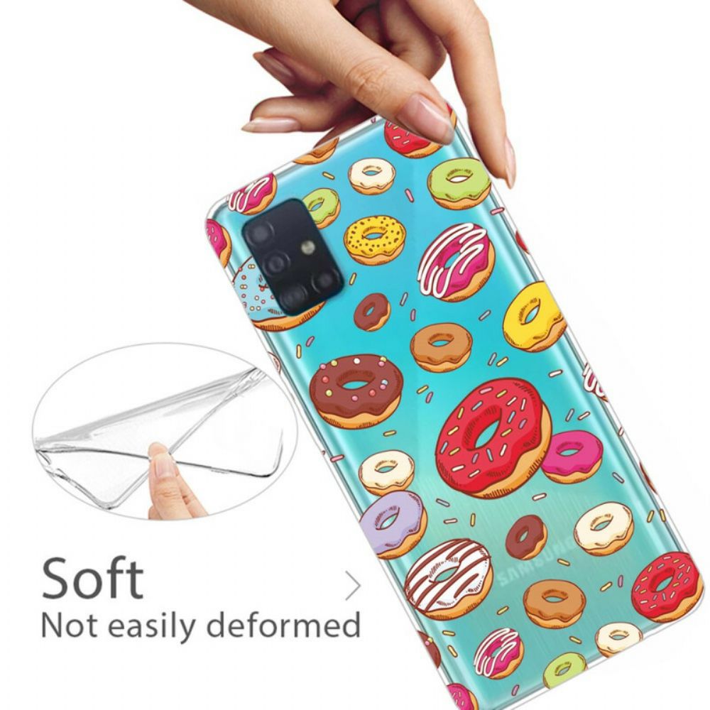 Hülle Für Samsung Galaxy A71 Liebe Donuts