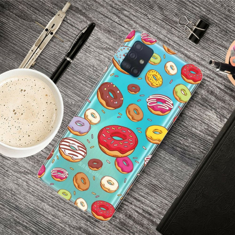 Hülle Für Samsung Galaxy A71 Liebe Donuts