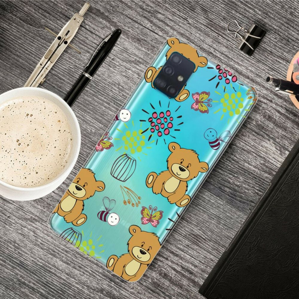 Hülle Für Samsung Galaxy A71 Teddybären Top