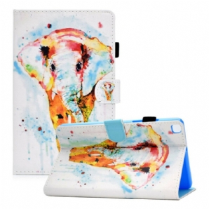 Flip Case Für Samsung Galaxy Tab A7 Lite Aquarell Elefant