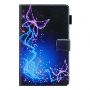 Flip Case Für Samsung Galaxy Tab A7 Lite Bunte Schmetterlinge