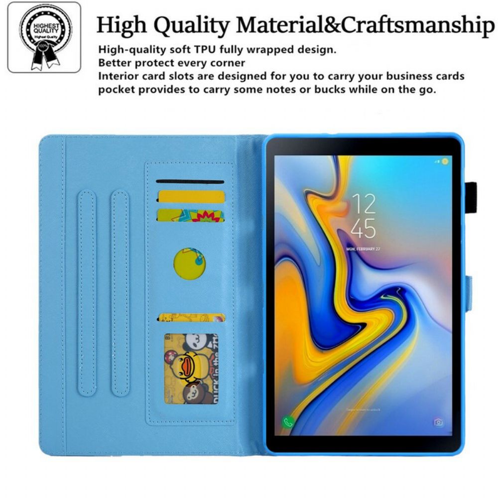 Flip Case Für Samsung Galaxy Tab A7 Lite Bunte Schmetterlinge