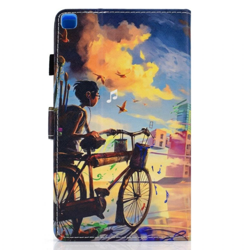 Flip Case Für Samsung Galaxy Tab A7 Lite Fahrrad Art.-nr