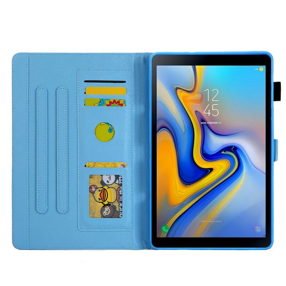 Flip Case Für Samsung Galaxy Tab A7 Lite Geometrischer Marmor