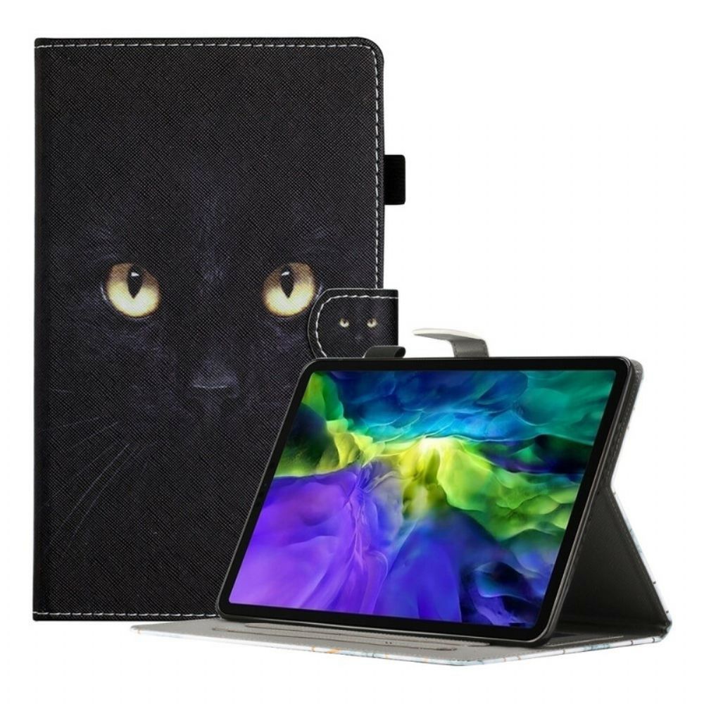 Flip Case Für Samsung Galaxy Tab A7 Lite Schwarze Katzenaugen