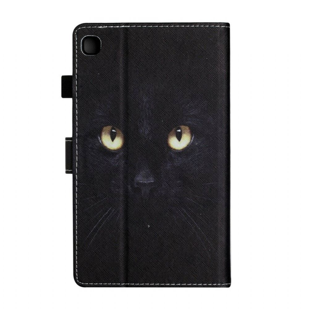 Flip Case Für Samsung Galaxy Tab A7 Lite Schwarze Katzenaugen