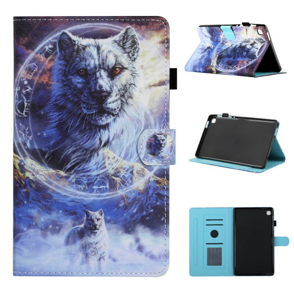 Flip Case Für Samsung Galaxy Tab A7 Lite Wolf