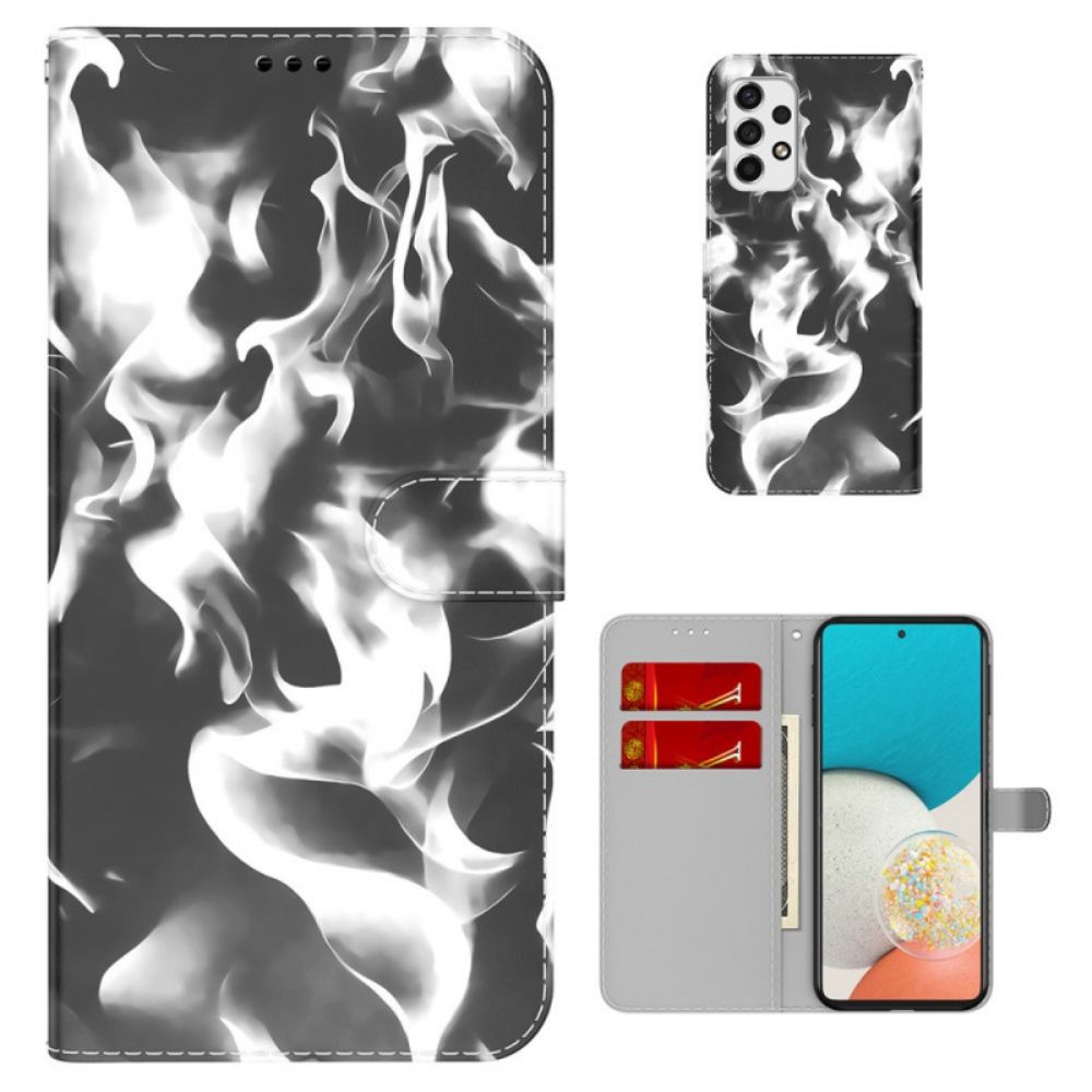 Flip Case Für Samsung Galaxy A53 5G Abstraktes Muster